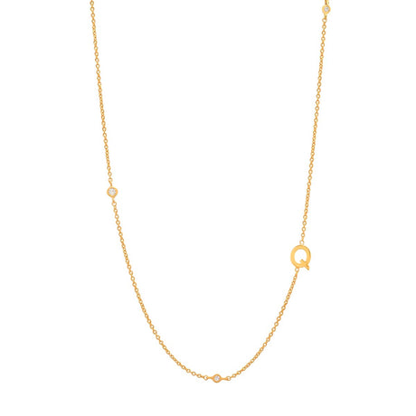 Tai Sideways Initial Necklace